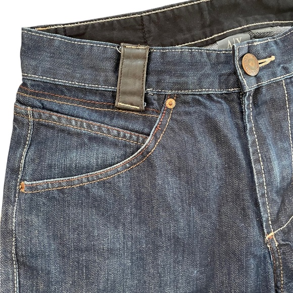 Mens Armani Exchange Dark Wash Denim Blue Jeans 32 by 30 - Picture 2 of 13